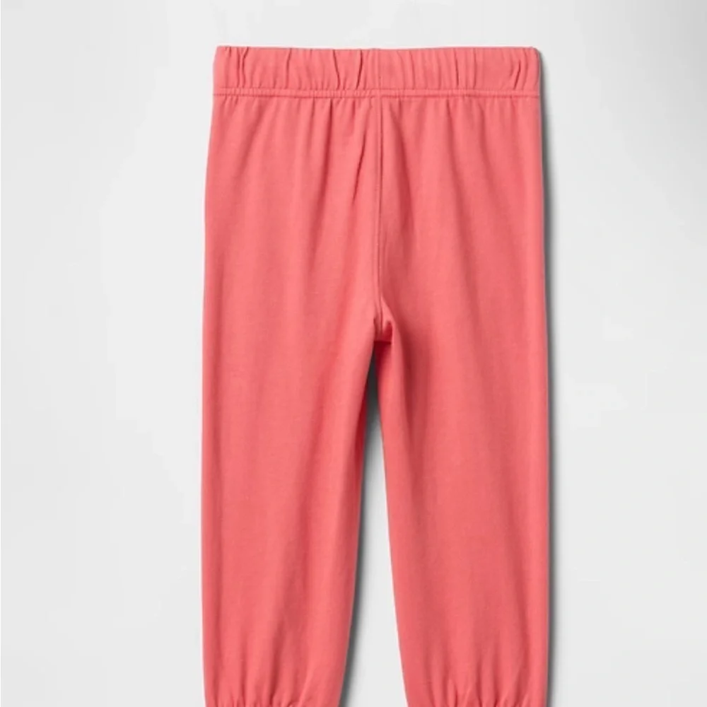 GAP Kids Pink Joggers with Cream Drawstring